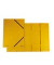 Eckspannmappe 8643119-11, A4 gelb Karton 390g, mit 3 Einschlagklappen
