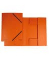 Eckspannmappe 8643119-12, A4 orange Karton 390g, mit 3 Einschlagklappen