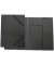 Eckspannmappe Pressspan - Serie 8643119-01, A4 schwarz Pressspankarton 390g, f&uuml;r ca. 150 Blatt  (80 g/m&sup2;), mit 3 Einschlagklappe