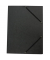 Eckspannmappe Pressspan - Serie 8643119-01, A4 schwarz Pressspankarton 390g, f&uuml;r ca. 150 Blatt  (80 g/m&sup2;), mit 3 Einschlagklappe