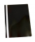 Schnellhefter Standard- B&uuml;roserie PP 1702001-01, A4, schwarz, Polypropylen (PP), 80g, Vorderdeckel transparent
