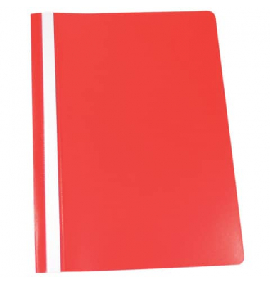Schnellhefter 1702001-04, A4, rot, Polypropylen (PP), Vorderdeckel transparent