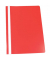 Schnellhefter Standard- B&uuml;roserie PP 1702001-04, A4, rot, Polypropylen (PP), 80g, Vorderdeckel transparent