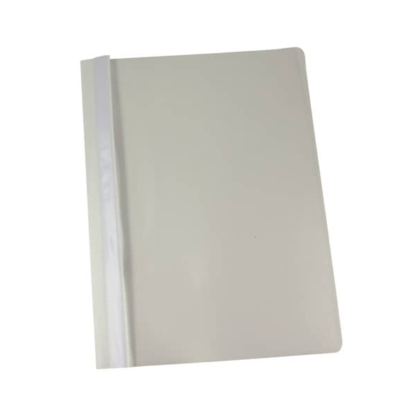 10 Stück Donau Schnellhefter 1702001-09, A4, weiß, Polypropylen (PP), Vorderdeckel transparent 9003106672868 Donau