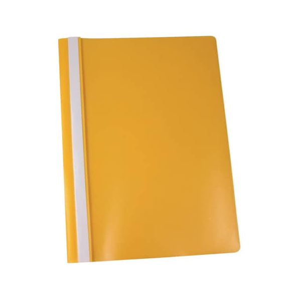 10 Stück Donau Schnellhefter 1702001-11, A4, gelb, Polypropylen (PP), Vorderdeckel transparent 9003106672929 Donau