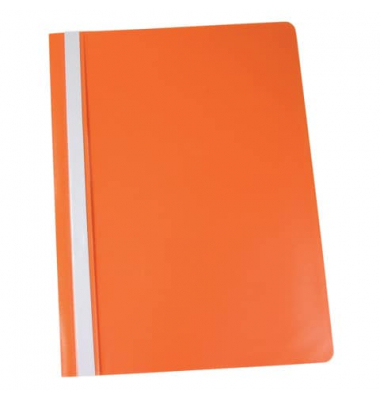Schnellhefter Standard- B&uuml;roserie PP 1702001-12, A4, orange, Polypropylen (PP), 80g, Vorderdeckel transparent