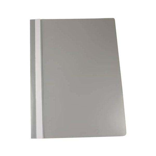 10 Stück Donau Schnellhefter 1702001-13, A4, grau, Polypropylen (PP), Vorderdeckel transparent 9003106672981 Donau