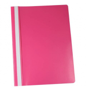 Schnellhefter Standard- B&uuml;roserie PP 1702001-16, A4, rosa, Polypropylen (PP), 80g, Vorderdeckel transparent