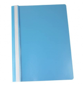 Schnellhefter Standard- B&uuml;roserie PP 1702001-17, A4, hellblau, Polypropylen (PP), 80g, Vorderdeckel transparent