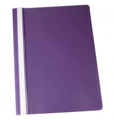 Schnellhefter Standard- B&uuml;roserie PP 1702001-23, A4, violett, Polypropylen (PP), 80g, Vorderdeckel transparent