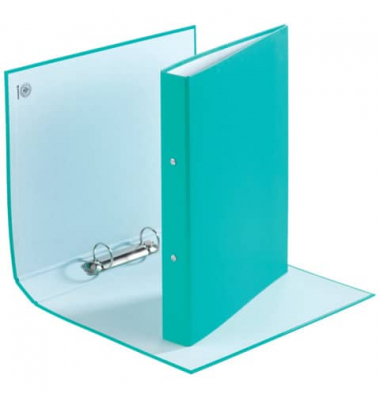 Ringbuch 3736001F-24, A4 2 Ringe 30mm Ring-&Oslash; Karton/Polypropylen t&uuml;rkis