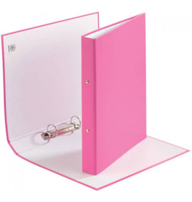 Ringbuch 3736001F-30, A4 2 Ringe 30mm Ring-Ø Karton/Polypropylen pink