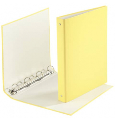 Ringbuch ohne 3737001F-11, A4 4 Ringe 30mm Ring-Ø Karton/Polypropylen gelb