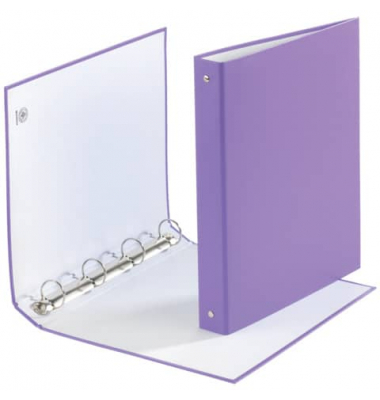 Ringbuch 3737001F-23, A4 4 Ringe 30mm Ring-&Oslash; Karton/Polypropylen violett