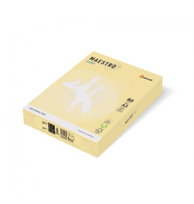 Kopierpapier Maestro Color 9417-YE23B80B gelb pastell A3 80g 