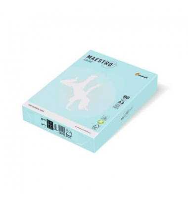 Kopierpapier Maestro Color 9417-MB30B80B mittelblau pastell A3 80g 