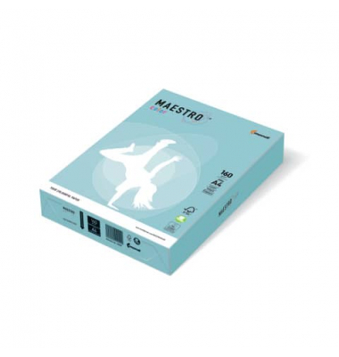 Kopierpapier Maestro Color 9417-MB30A16S mittelblau pastell A4 160g 