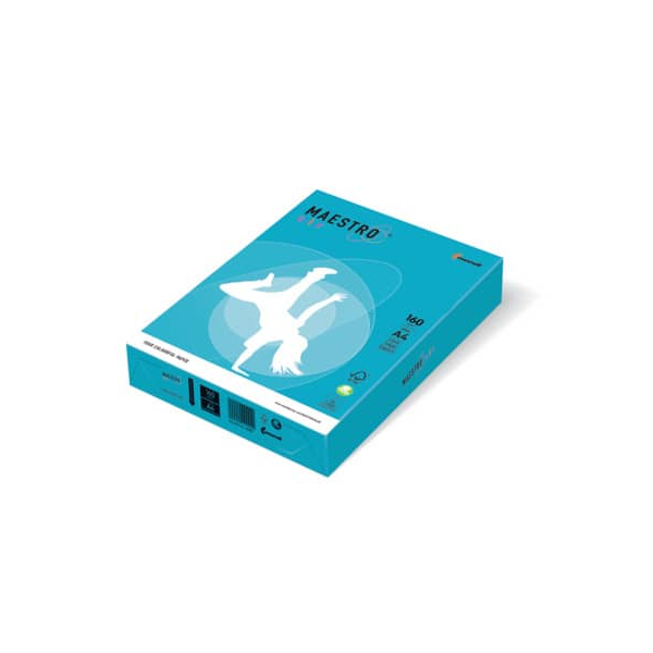 9003974423982 - Kopierpapier Maestro Color 9417-AB48A16S wasserblau A4 160g 250 Blatt 9003974423982 250 Blatt