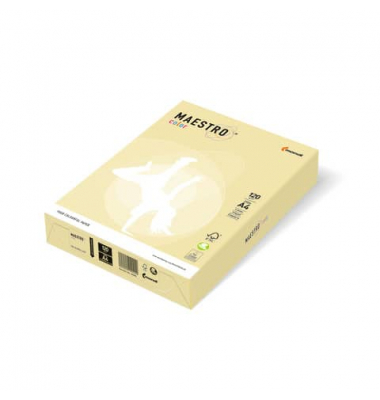 Kopierpapier Maestro Color 9417-YE23A12S gelb pastell A4 120g 
