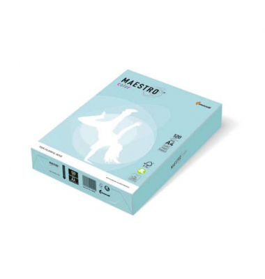 Kopierpapier Maestro Color 9417-MB30A12S mittelblau pastell A4 120g 