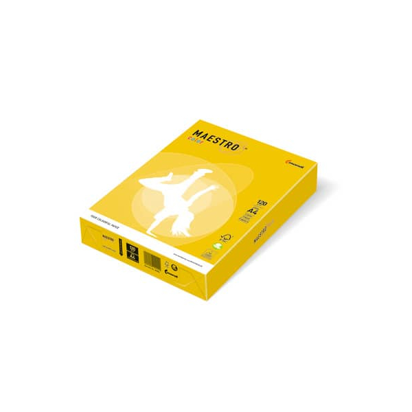9003974424545 - Kopierpapier Maestro Color 9417-IG50A12S gelb intensiv A4 120g 250 Blatt 9003974424545 250 Blatt