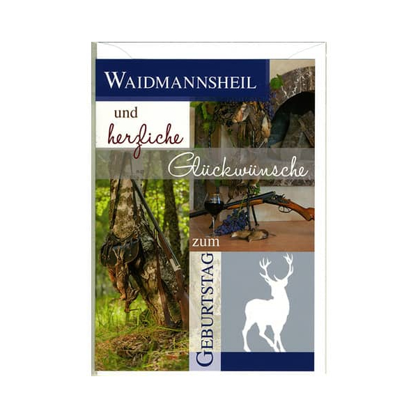 5 Stück Alpedia Geburtstagskarten 51-T195 Jäger 9004546332701 Head