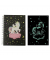Notizbuch 1348106-99, glow in the dark, schwarz, A5, kariert, 80g, 96 Blatt / 192 Seiten