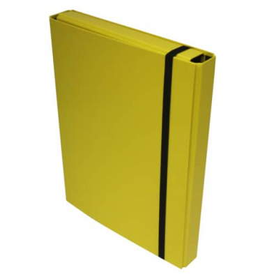 Heftbox Uni - Color 2056400-11, A4 gelb, 4cm F&uuml;llh&ouml;he, Karton