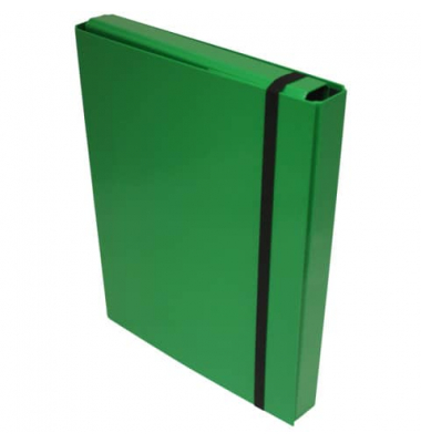 Heftbox Uni - Color 2056400-06, A4 gr&uuml;n, 4cm F&uuml;llh&ouml;he, Karton