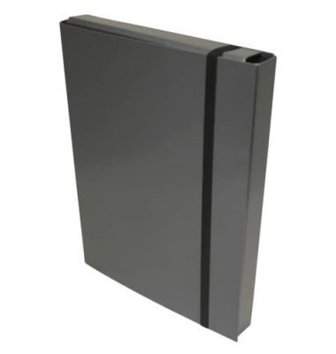 Heftbox 2056400-13, A4 grau, 4cm Füllhöhe, Karton