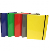 Heftbox 2056400-99, A4 sortiert (je 1x blau/gelb/grau/gr&uuml;n/rot), 4cm F&uuml;llh&ouml;he, Karton