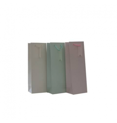 Geschenktasche 55014, allgemein, Tragekordel mit Anhänger, einfarbig, 120mm x 360mm