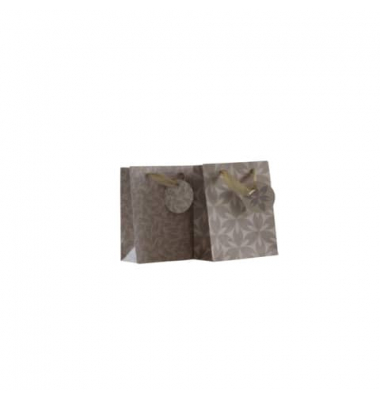 Geschenktasche 55030, neutral, Schleifenband mit Anhänger, 2 Motive sortiert, 115mm x 145mm