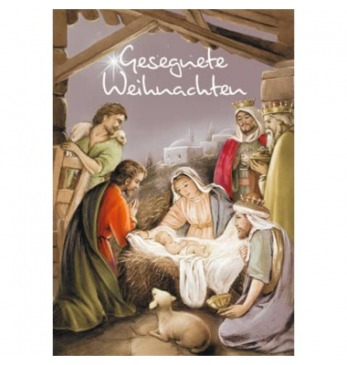 Weihnachtskarte heilig midi