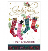 Weihnachtsgutscheinkarte
