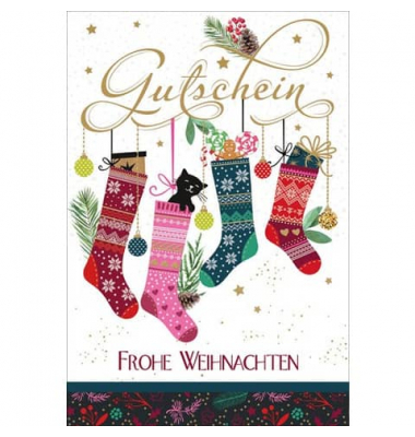 Weihnachtsgutscheinkarte