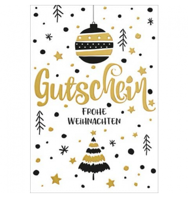 Weihnachtsgutscheinkarte