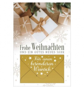 Weihnachtsgeldscheinkarte