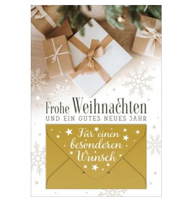 Weihnachtsgeldscheinkarte