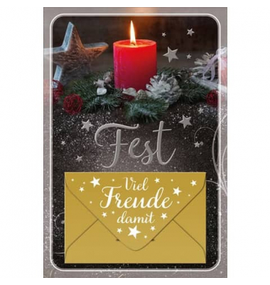 Weihnachtsgeldscheinkarte