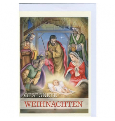 Weihnachtskarte heilig