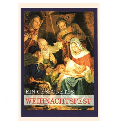 Weihnachtskarte heilig