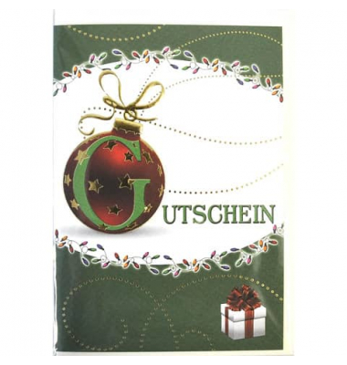 Weihnachtsgutscheinkarte