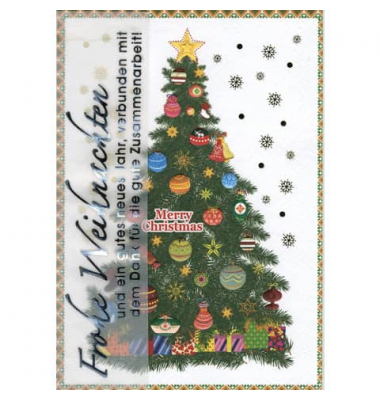 D.T.Weihnachtskarten Gute Zusammenarbeit