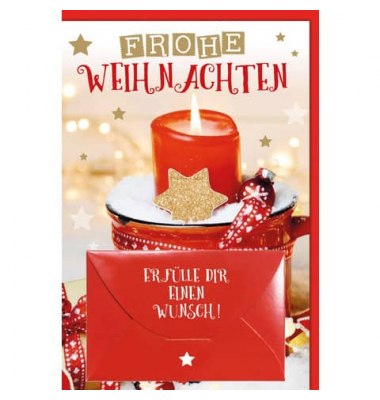 Weihnachtsgeldscheinkarte