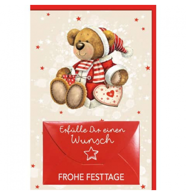 Weihnachtsgeldscheinkarte