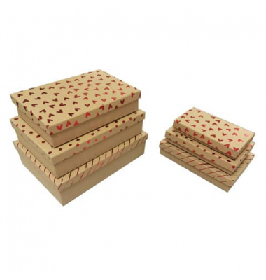 Geschenkkarton Kraftpapier natur
