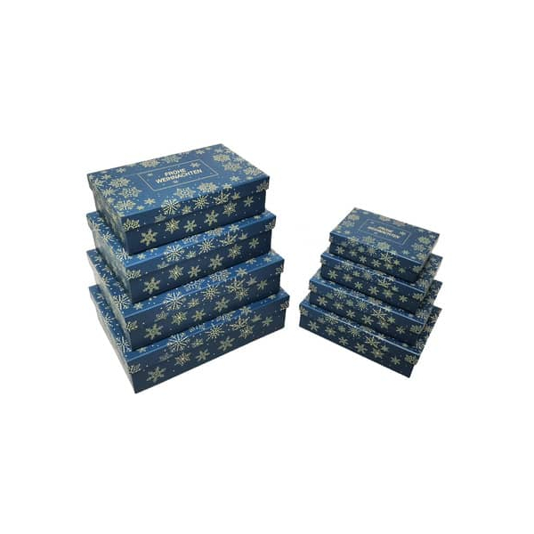 9004546554684 - WeihnGeschenkkarton Flocken dunkelblau 9004546554684 PBs 9004546554684 - WeihnGeschenkkarton Flocken dunkelblau 9004546554684 PBs