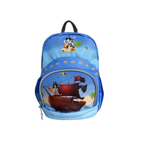 Donau Kinderrucksack 7290850-04, Pirat, mit Reißverschluss 9004546555759 Donau