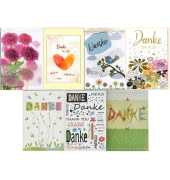 Dankeskarten 41-0011 11,5x16,4 cm 115mm x 164mm (BxH) Danke bunt